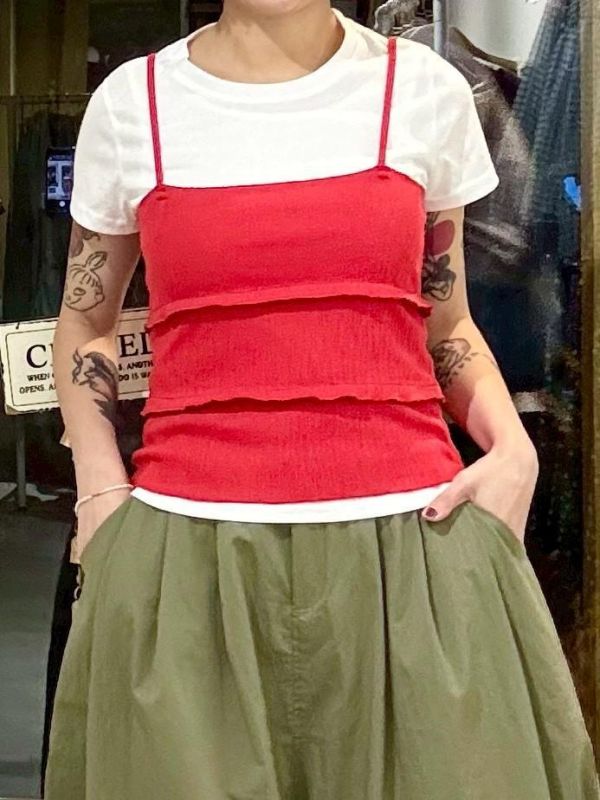 兩件式吊帶背心+短tee 