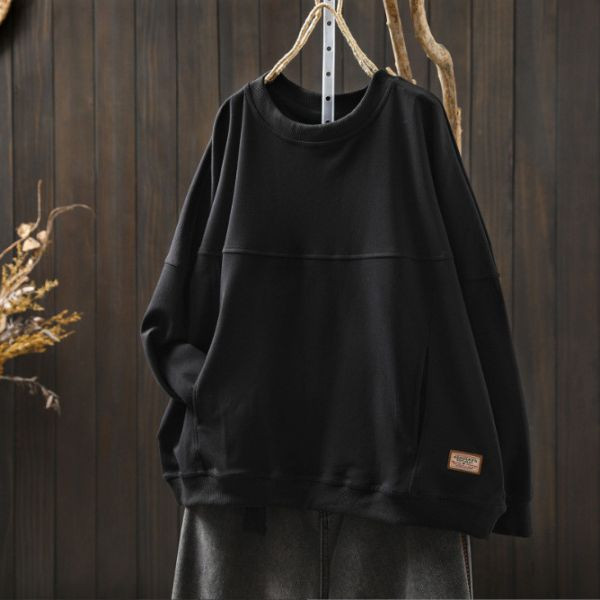 上衣 - F6184 個性剪裁寬鬆上衣【加大F】 