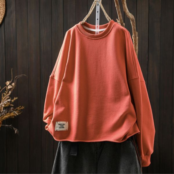 上衣 - F6180 簡約風．不收邊百搭上衣【加大F】 