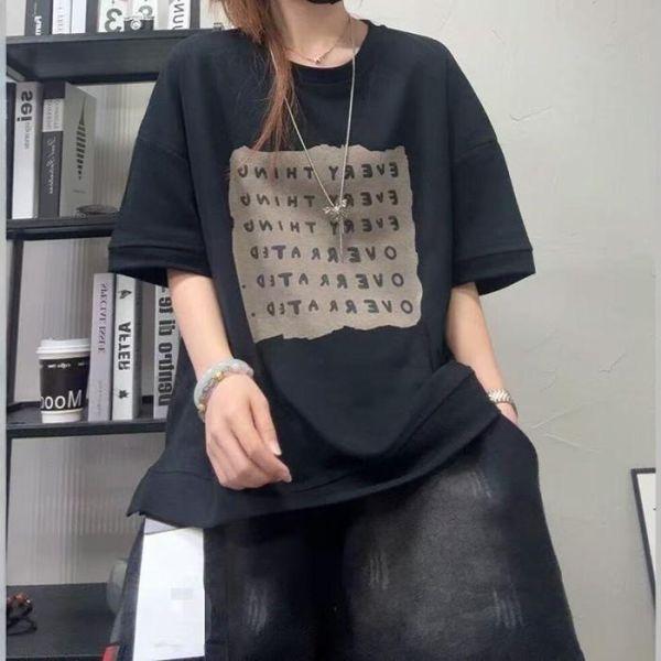 上衣 - F6218 文青字母寬鬆上衣【加大F】 