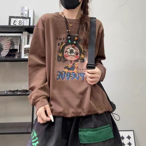 上衣 - F6108 初秋童趣女孩長袖上衣【F碼】 