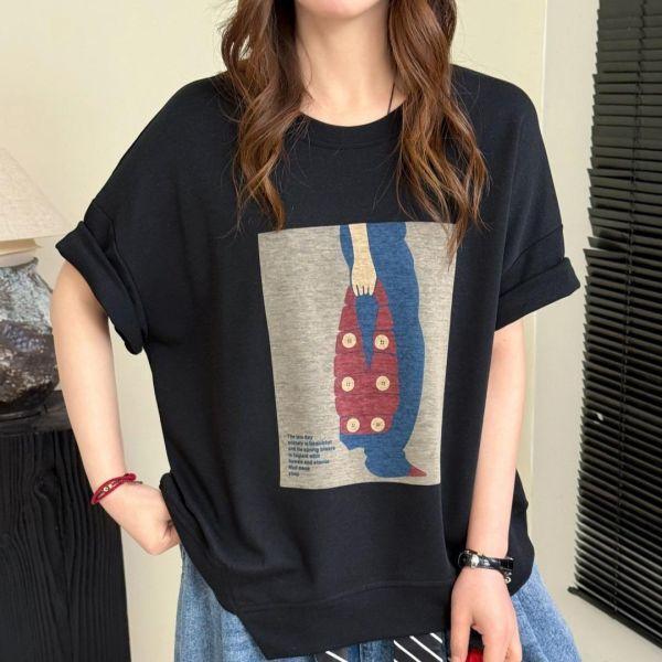 上衣 - F6210 提包走走寬鬆上衣【加大F】 