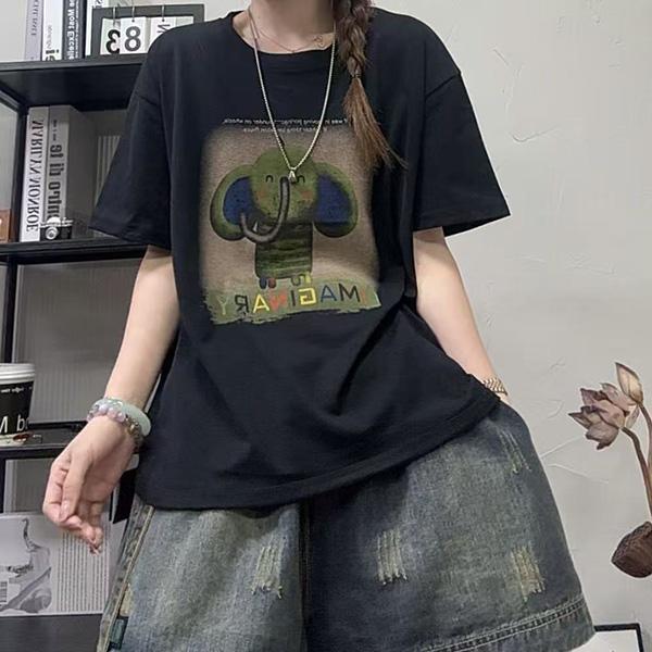 上衣 - F6257 童趣大象印花上衣【F碼】 