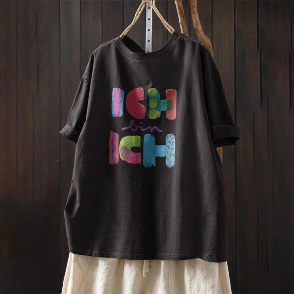 上衣 - F6226 童趣字母寬鬆上衣【加大F】 