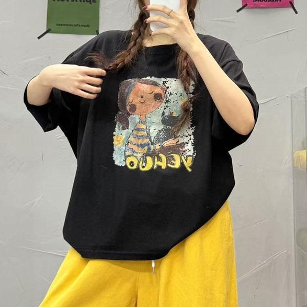 上衣 - F6236 午茶女孩寬鬆上衣【加大F】 