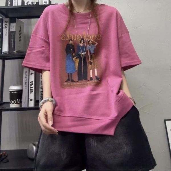 上衣 - F6215 女孩們印花上衣【加大F】 