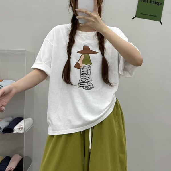 上衣 - F6326 時髦女孩寬鬆上衣【加大F】 