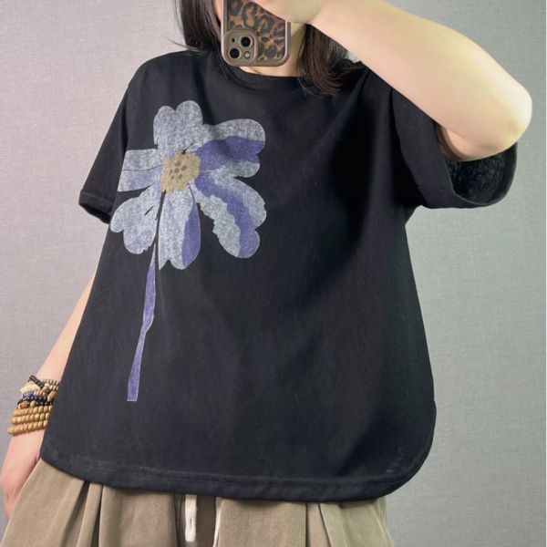 上衣 - F6051 小文藝花朵上衣【F碼】 