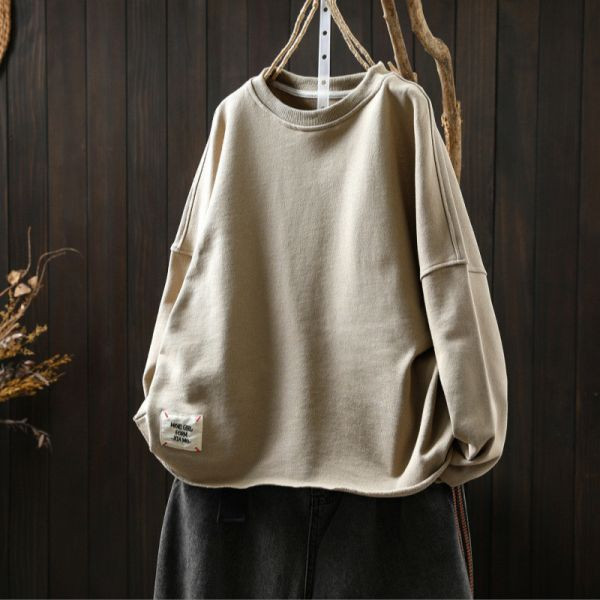 上衣 - F6180 簡約風．不收邊百搭上衣【加大F】 