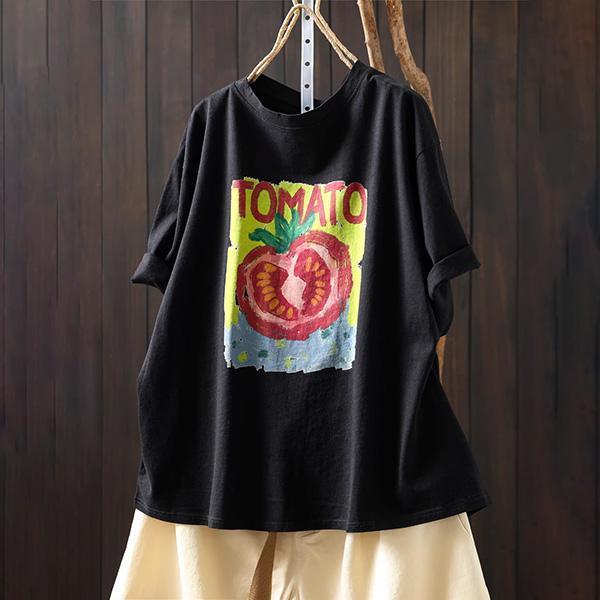 上衣 - F6228 番茄畫短袖上衣【F碼】 