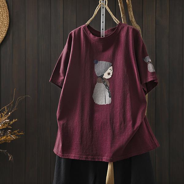 上衣 - F6267 毛帽女孩寬鬆上衣【加大F】 