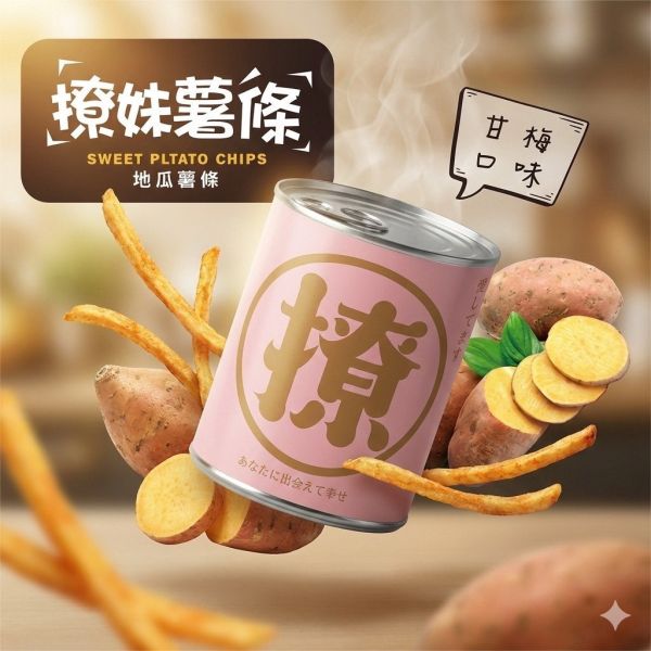 撩妹薯條-甘梅口味 原價200元 撩妹薯條-甘梅口味