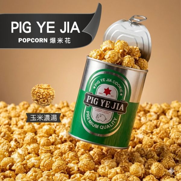 PIG YE JIA-玉米濃湯口味 售價150元（任選三個送可愛豬飼料袋） 