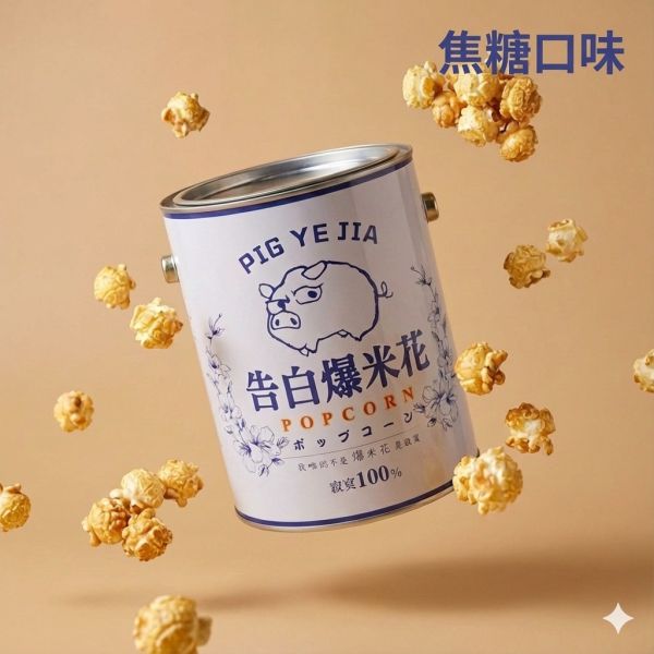 豬野家-告白爆米花-焦糖口味 400g/桶 特價390元(任選2罐送袋子 ) 告白爆米花
豬野家
油漆桶爆米花