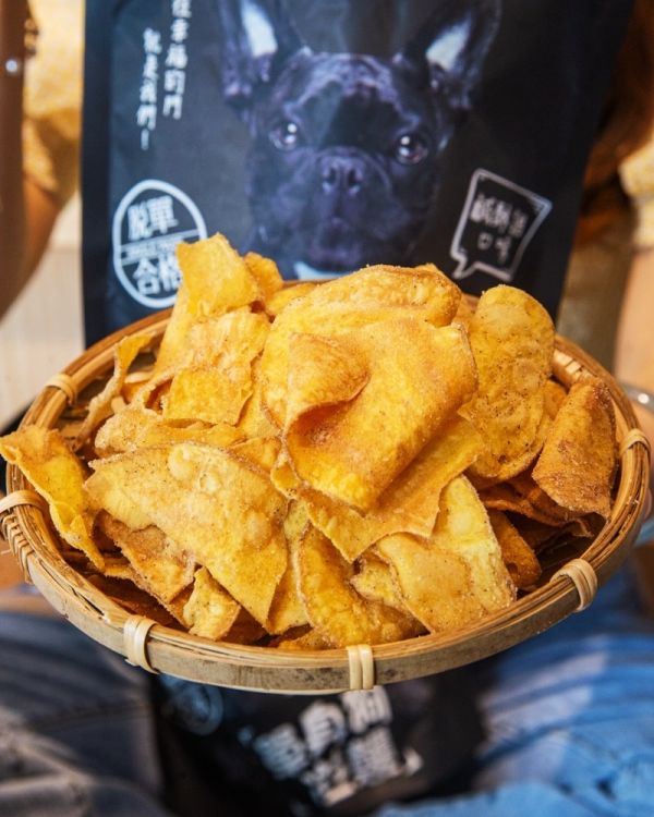 (黑)脫單狗糧-椒鹽地瓜薯片 原價120元 特價100元 