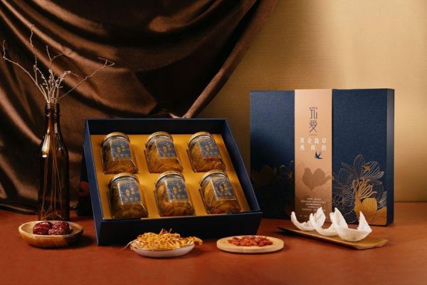 【中秋禮盒】黃金蟲草燕窩飲-風華禮盒 （6入） 燕窩飲,燕窩,雪耳,金蟲草,養生,即食,黃金蟲草,年節送禮,伴手禮,禮盒,送禮首選,尾牙禮品,鮮燉燕窩,燕窩銀耳飲,白木耳飲