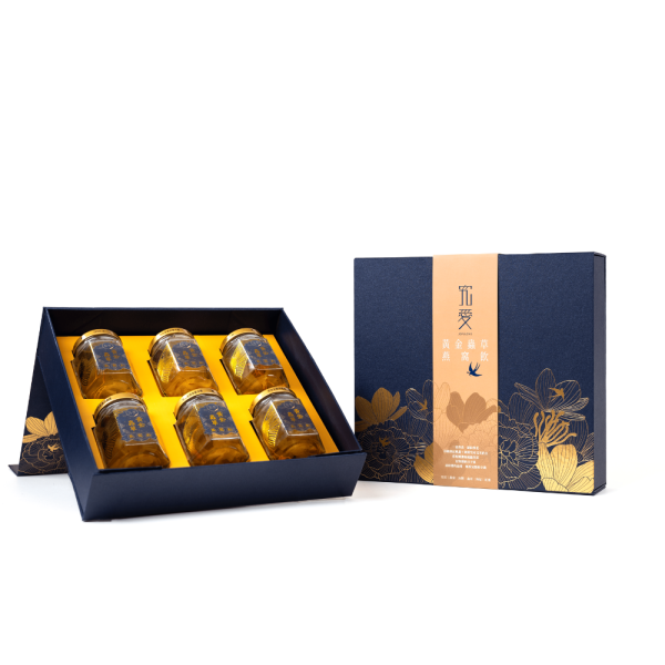 【中秋禮盒】黃金蟲草燕窩飲-風華禮盒 （6入） 燕窩飲,燕窩,雪耳,金蟲草,養生,即食,黃金蟲草,年節送禮,伴手禮,禮盒,送禮首選,尾牙禮品,鮮燉燕窩,燕窩銀耳飲,白木耳飲