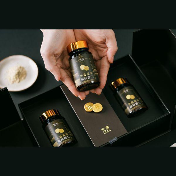 【父親節獻禮】冬蟲夏草菌絲體蟲草粉禮盒(40g*2入) 送禮,禮盒,養身,純素
