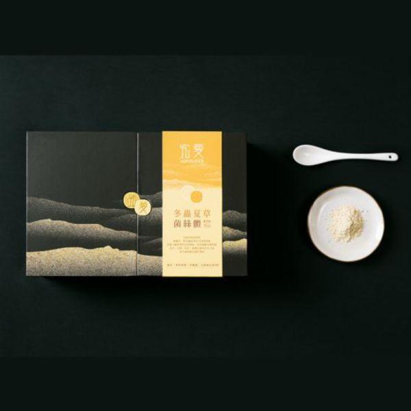【父親節獻禮】冬蟲夏草菌絲體蟲草粉禮盒(40g*2入) 送禮,禮盒,養身,純素