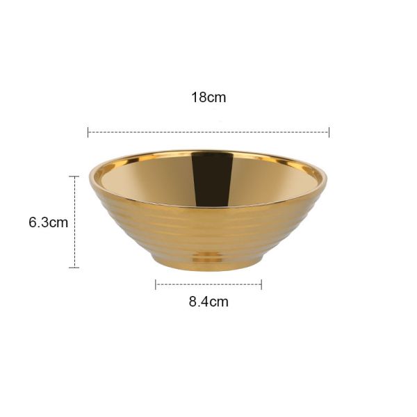 日式拉麵碗 S 瑰麗金 