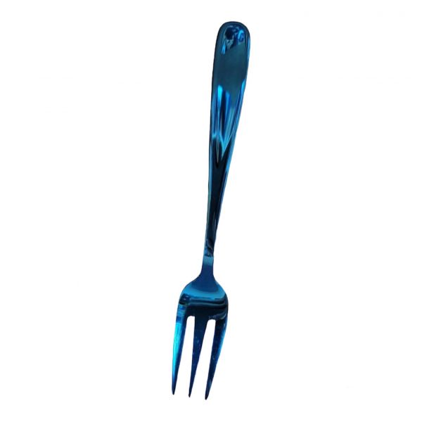 Dessert fork 鈦金點心叉。寶石藍 