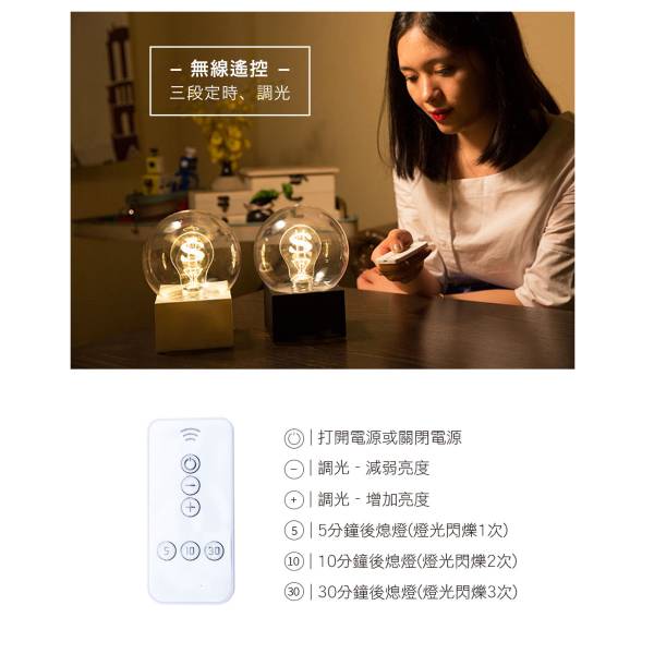 新思維夜燈 靈感 / 遙控款 燈泡,收銀,櫃檯,招財,夜燈,桌燈,檯燈,氣氛,燈飾,創意,造型,禮物