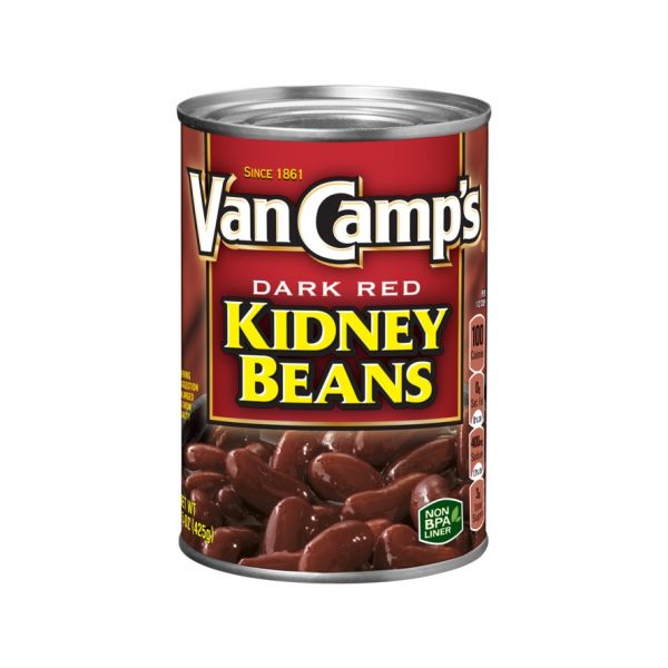 VanCamps 紅腰豆 罐頭 425g 紅腰子豆 dark red kidney beans 燉豆 素食 