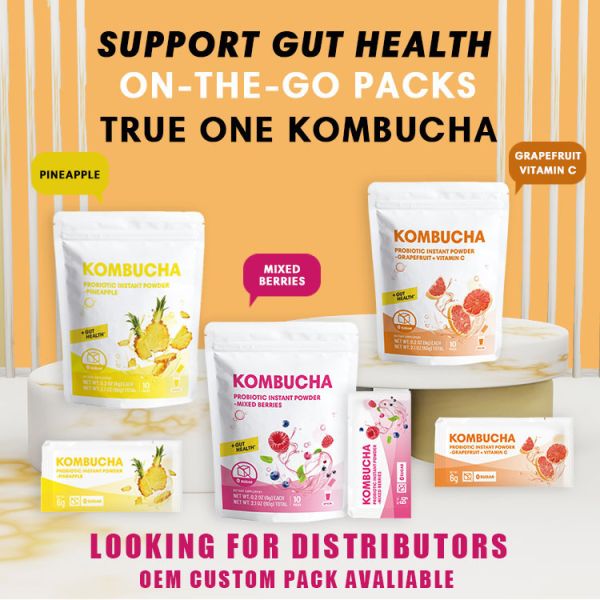 Kombucha Probiotic Instant Powder Pineapple 6g*10packs kombucha, SCOBY, fermentation, pineapple