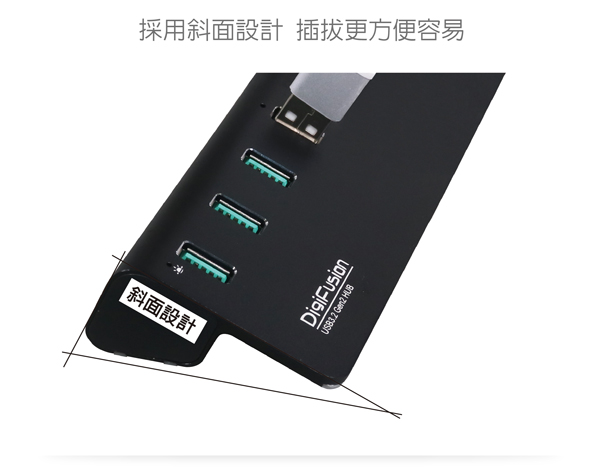 伽利略 USB3.2 Gen2 7埠 Hub 鋁合金黑色 含電源 H718S-BK 伽利略 USB3.2 Gen2 7埠 Hub 鋁合金黑色 含電源 H718S-BK