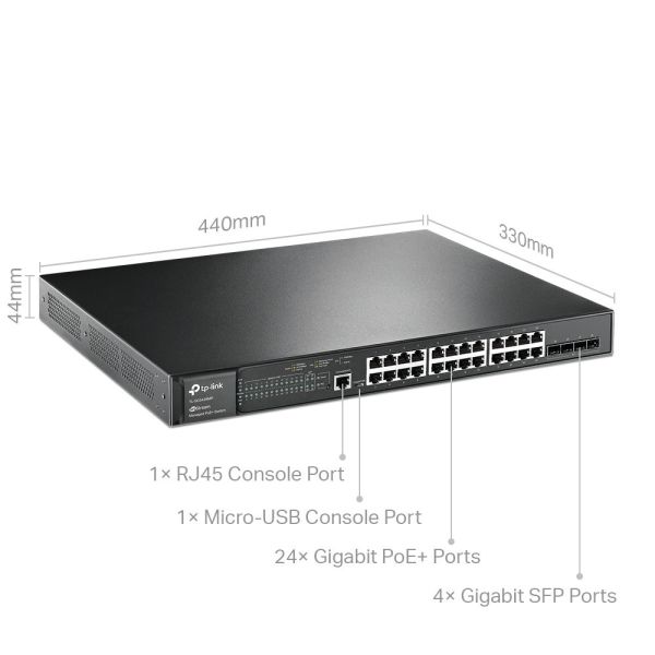 【TP-Link】 TL-SG3428MP 28埠 24埠Gigabit RJ45+4埠SFP L2+ 網管型/管理型PoE switch交換器(384W) 【TP-Link】 TL-SG3428MP 28埠 24埠Gigabit RJ45+4埠SFP L2+ 網管型/管理型PoE switch交換器(384W)