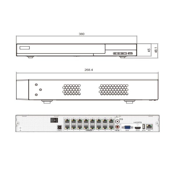 昇銳 HiSharp HS-PL6321 16CH PoE 網路型錄放影機｜支援16路供電、即插即用、AI智慧錄影、手機遠端監看 HiSharp, 昇銳 NVR, HS-PL6321, 16路錄影主機, PoE錄影主機, H.265錄影機, AI智慧錄影, 網路型錄放影機, ONVIF錄影主機, 手機遠端監控