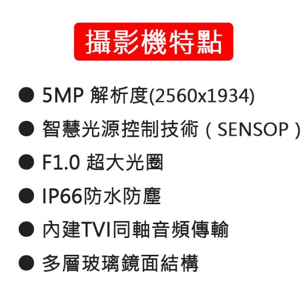 HJ-2609MA｜5MP全彩攝影機 F1.0黑光鏡頭 槍型防水監視器｜內建音頻 星光全彩 大光圈夜視 HJ-2609MA, 全彩攝影機, 5MP監視器, 黑光鏡頭, F1.0大光圈, 星光夜視, 防水槍型攝影機, 內建收音, 戶外監控, 全彩夜視攝影機