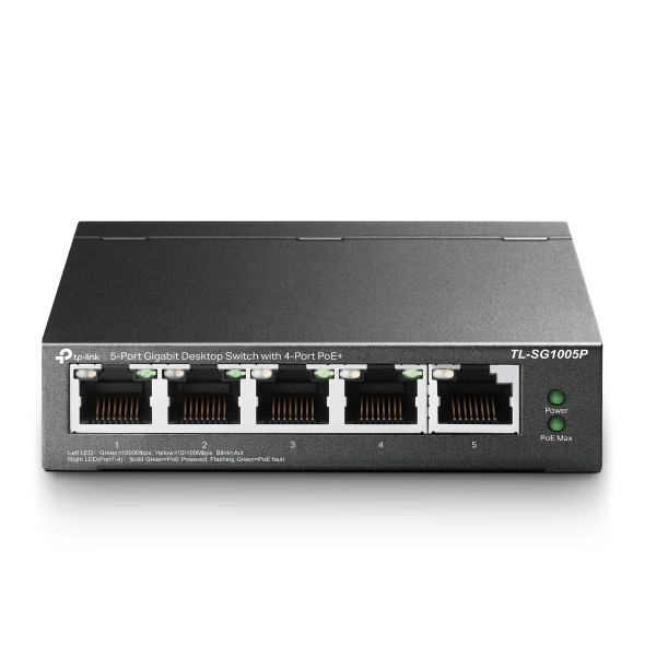 【TP-Link】 TL-SG1005P 5埠 Gigabit RJ45 桌上/壁掛式 PoE switch交換器（65W） 【TP-Link】 TL-SG1005P 5埠 Gigabit RJ45 桌上/壁掛式 PoE switch交換器（65W）