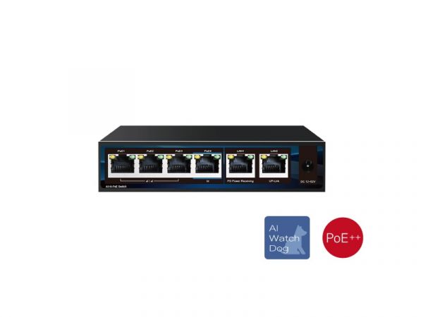 昇銳Hi-Sharp HS-PSW402-B 4埠+2 PoE供電交換器 昇銳Hi-Sharp HS-PSW402-B 4埠+2 PoE供電交換器