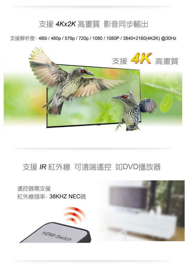 HDMI延伸器【120米】 4K2K 網路線 影音同步 HDR4120 (不含網路線) HDMI延伸器【120米】 4K2K 網路線 影音同步 HDR4120 (不含網路線)
