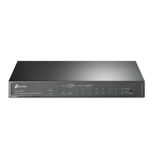 【TP-Link】 TL-SG1210MPE 10 埠 Gigabit 簡易智慧型交換器 (含8埠PoE+)123W 【TP-Link】 TL-SG1210MPE 10 埠 Gigabit 簡易智慧型交換器 (含8埠PoE+)123W