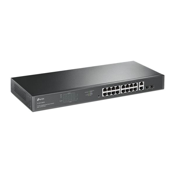 TP-LINK TL-SG1218MPE｜18埠 Gigabit 交換器｜16埠 PoE+｜250W 大功率｜雙 SFP 上行 TL-SG1218MPE, TP-LINK PoE交換器, 16埠PoE+, 250W PoE, Gigabit Switch, SFP交換器, 監控交換機, PoE Auto Recovery, Port Priority, Easy Smart Switch