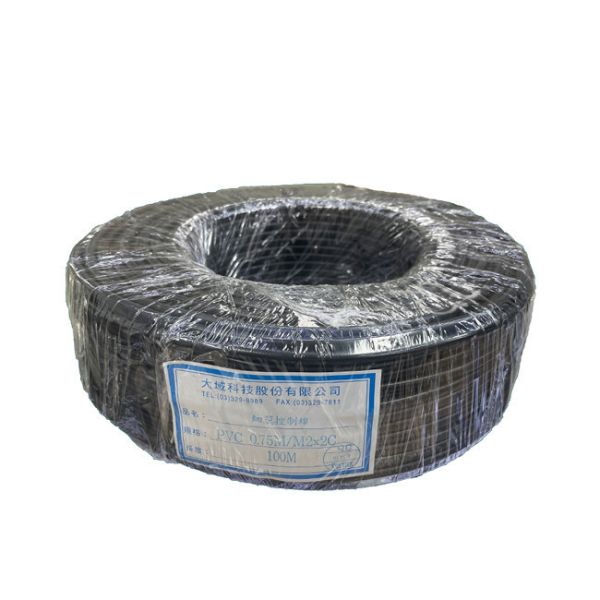 細芯控制線 PVC 0.75M/M 2x2C 100M電纜 600V低壓配線 細芯控制線 PVC 0.75M/M 2x2C 100M電纜 600V低壓配線