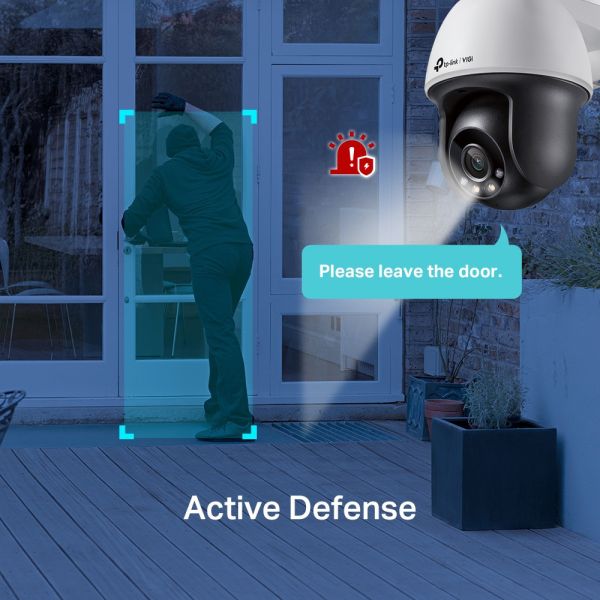 TP-LINK VIGI C540 4MP 室外 PTZ 旋轉式網路攝影機｜AI 人車辨識｜30M 夜視補光｜雙向語音｜IP66｜支援 MicroSD｜PoE TP-LINK,VIGI,C540,VIGI C540,4MP 攝影機,PT 攝影機,旋轉式攝影機,PTZ Camera,AI 人車辨識,雙向語音攝影機,戶外監視器,IP66 防水,PoE 攝影機,Smart IR,30m 夜視,旋轉網路攝影機,店面監控,工廠監控,MicroSD 錄影,H.265+