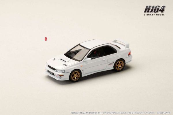 Hobby JAPAN 1/64 速霸陸 SUBARU Impreza PURE SPORTS COUPE WRX type R STi Version 羽絨白 HJ641079AW Hobby JAPAN 1/64 速霸陸 SUBARU Impreza PURE SPORTS COUPE WRX type R STi Version 羽絨白 HJ641079AW