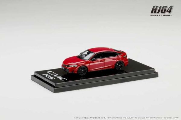 Hobby JAPAN 1/64 本田 Honda CIVIC RS Premium Crystal Red Metallic 金屬紅 HJ642046AR Hobby JAPAN 1/64 本田 Honda CIVIC RS Premium Crystal Red Metallic 金屬紅 HJ642046AR