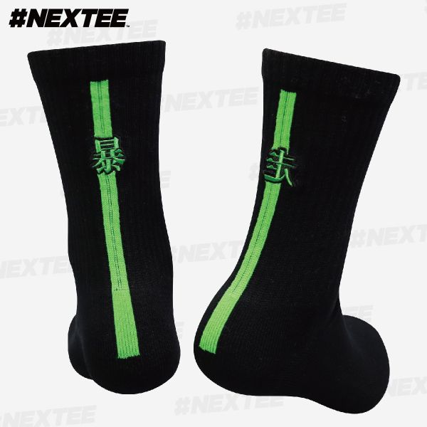 NEXTee 翻轉模玩系列 暴走 運動襪 黑色 NEXTee 翻轉模玩系列 暴走 運動襪 黑色