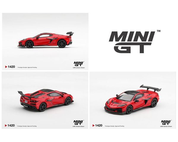 (預購) [吊卡/盒裝版] MINIGT 1/64 雪佛蘭 Chevrolet Corvette ZR1 Torch Red LHD 分別販售 20261105 [吊卡/盒裝版] MINIGT 1/64 雪佛蘭 Chevrolet Corvette ZR1 Torch Red LHD 分別販售