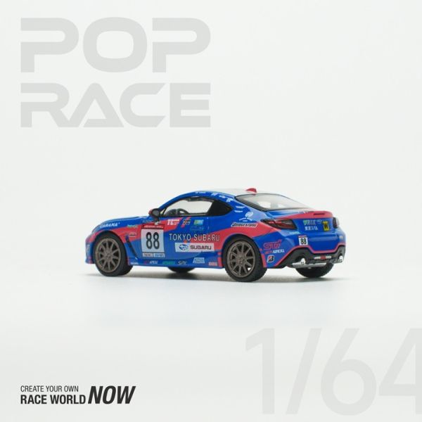 POP RACE 1/64 速霸陸 SUBARU BRZ TOKYO SUBARU RACING 2023 #88 POP RACE 1/64 速霸陸 SUBARU BRZ TOKYO SUBARU RACING 2023 #88