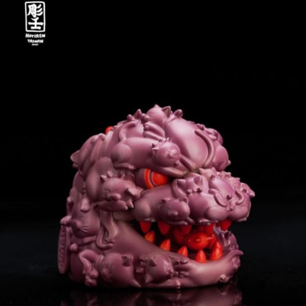 (預購) OFFARTx彫壬 百貓紅蓮 溫變Mini頭雕 紫焰熔變版 12cm 20260222 OFFARTx彫壬 百貓紅蓮 溫變Mini頭雕 紫焰熔變版 12cm