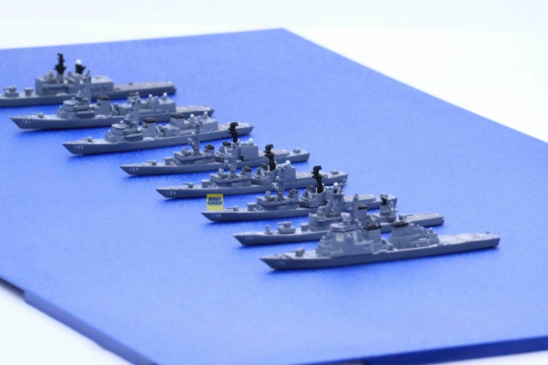 1/3000 海上自衛隊 第1護衛隊群 1998 FUJIMI 軍艦34 富士美 組裝模型 FUJIMI,1/3000,軍港,軍艦,海上自衛隊,護衛隊,