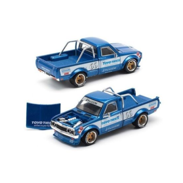 POP RACE 1/64 日產 Datsun PANDEM DATSUN 620 BLUE NEW TOOLING PR640217 POP RACE 1/64 日產 Datsun PANDEM DATSUN 620 BLUE NEW TOOLING PR640217