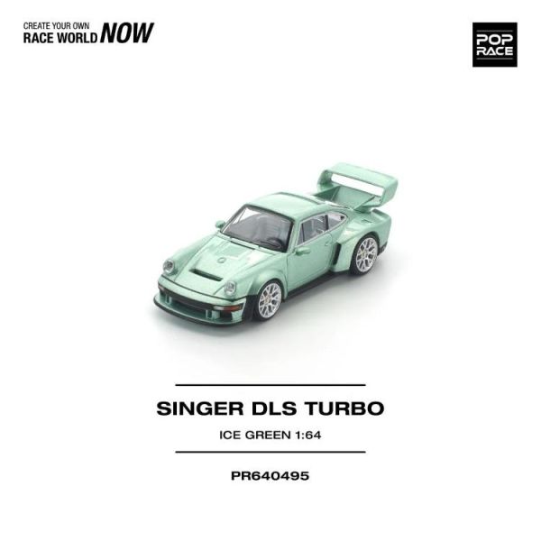 (預購) POP RACE 1/64 SINGER DLS TURBO ICE GREEN PR640495 20260423 POP RACE 1/64 SINGER DLS TURBO ICE GREEN PR640495