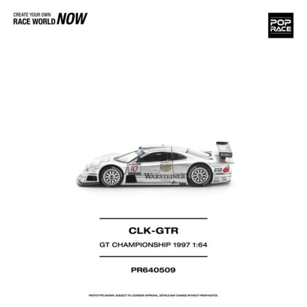 (預購) POP RACE 1/64 日產 MERCEDES-BENZ AMG CLK GTR FIA GT CHAMPIONSHIP 1997 PR640509 20260805 POP RACE 1/64 日產 MERCEDES-BENZ AMG CLK GTR FIA GT CHAMPIONSHIP 1997 PR640509