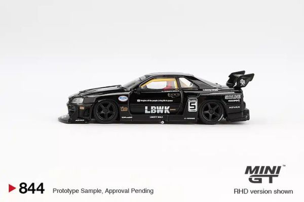 MINIGT 1/64 日產 Nissan LB-ER34 Super Silhouette SKYLINE Black MGT00844-R MINIGT 1/64 日產 Nissan LB-ER34 Super Silhouette SKYLINE Black MGT00844-R